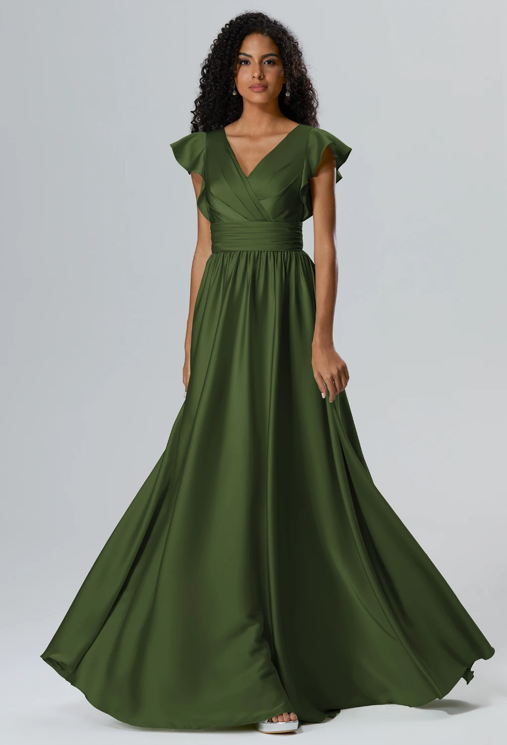 AW Willow Green Olive  Formal Dresses
